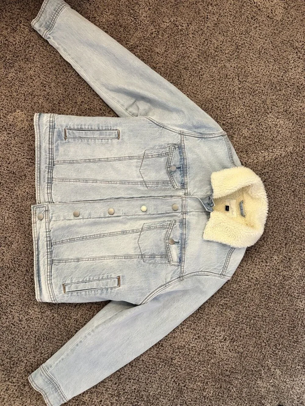 Universal Thread Denim Sherpa Jacket (Size XXL)